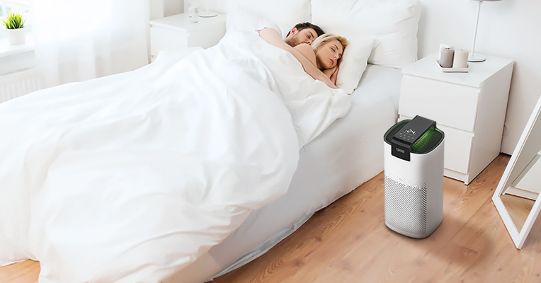 A purifier helps improve sleep
