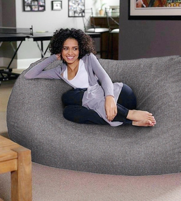 Review of Cozy Sack 6-BB-GREY 6-Feet Bean Bag Chair, Large, Grey