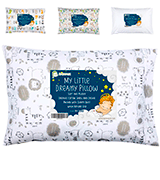 KeaBabies Toddler Pillow with Pillowcase - Soft Organic Cotton Baby Pillows